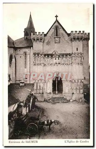 Cartes postales Environs de Saumur l&#39Eglise de Candes