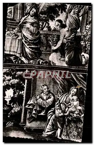 Cartes postales moderne Saumur Eglise Notre Dame de Nantilly Annonciation La sainte famille