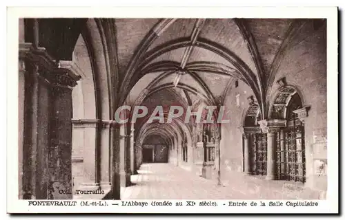 Cartes postales Fontevrault L&#39Abbaye Entree de la Salle capitulaire