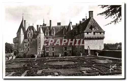 Cartes postales Langeais Le Chateau facade sur les jardins