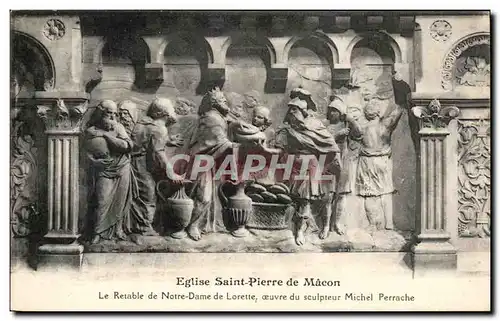 Cartes postales Eglise Saint Pierre de Macon Le Retable de Notre Dame de Lorettle