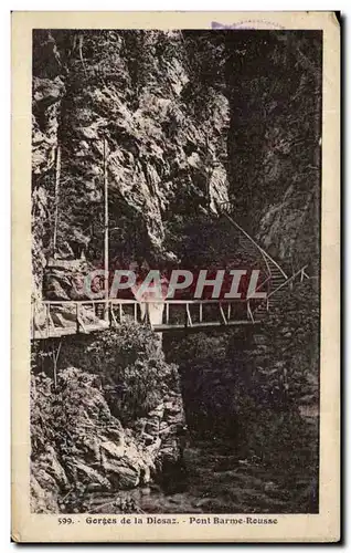 Cartes postales Gorges de la Diosaz Pont Barme Rousse