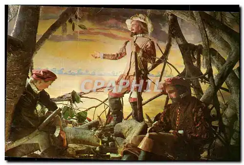 Cartes postales The Wax Museum Miami Florida De Soto discovering the Mississippl