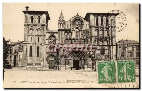 Cartes postales Bordeaux Eglise Sainte Croix