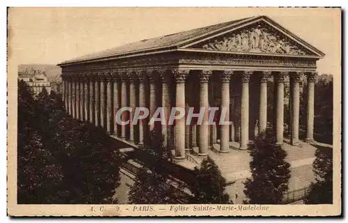 Cartes postales Paris Eglise Sainte Marie Madelcine