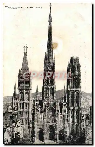 Cartes postales Rouen La Cathedrale