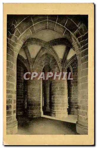 Cartes postales Abbaye Du Mont Saint Michel Crypte Des Gros Piliers