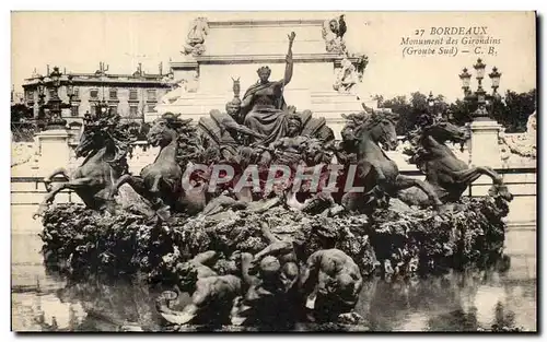 Cartes postales Bordeaux Monument des Girondins