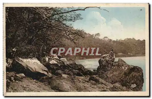 Ansichtskarte AK Quimper La Riviere La Chaise de I&#39Eveque