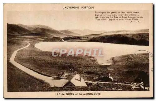 Cartes postales Lac de Guery et les Monts Dore