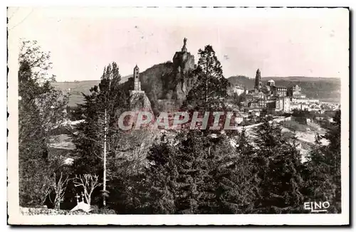 Ansichtskarte AK Le Puy En Velay Paysage sur les Rochres d&#39Aigulhe et corneille a travers les pins