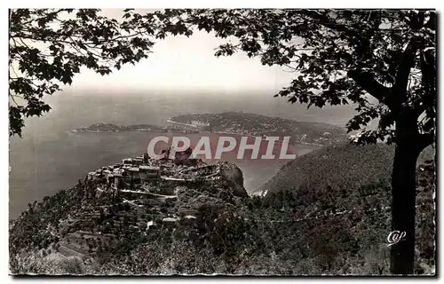 Cartes postales Eze Vue Generale et le Cap Ferrat