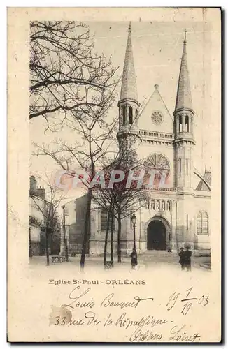 Cartes postales Eglise St Paul Orleans