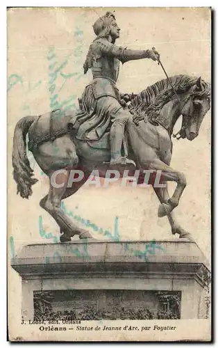 Ansichtskarte AK Orleans Statue de Jeanne D&#39Arc Par Foyatier