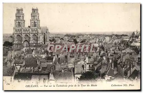 Cartes postales Orleans Vue sur la Cathedrale prise de la Tour du Musee