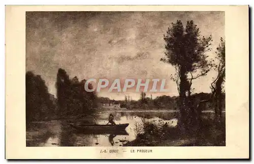 Cartes postales Corot Le Passeur