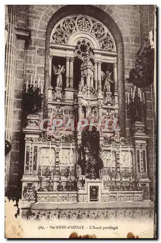 Cartes postales Ste Anne d'Auray L'Autel Privilegie