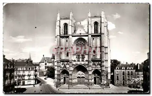 Moderne Karte Nantes La Cathedrale Place Saint Pierre