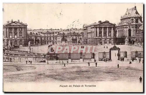 Cartes postales Facade du Palais de Versailles