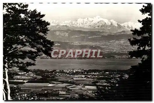 Ansichtskarte AK Le Lac Leman Et Mont Blanc Vue du Col de la Faucille