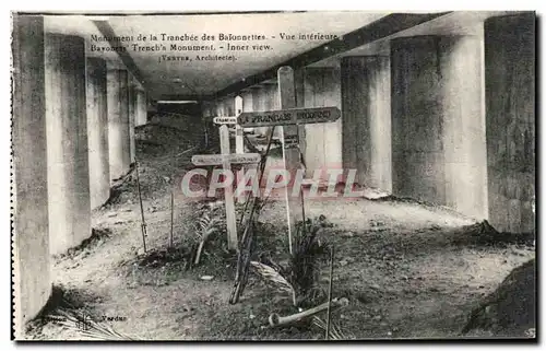 Ansichtskarte AK Monument de la tranchee des baionnettes Militaria