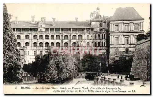 Cartes postales Blois Le Chateau Facade Nord