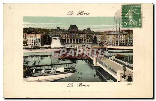 Cartes postales Le Havre La Bourse Bateaux