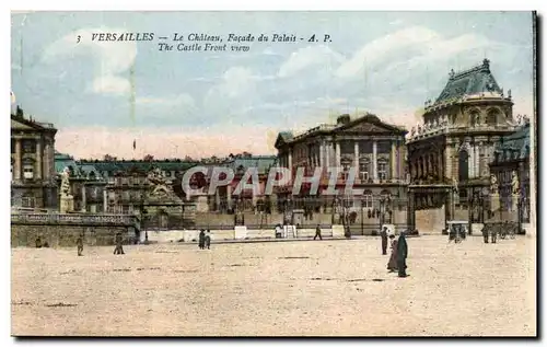 Cartes postales Versailles Le Chateau Facade du Palais