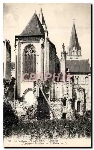 Ansichtskarte AK Environs De Loches Beaulieu L&#39Ancienne Basilique L&#39Abside