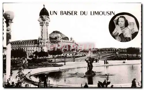Cartes postales Limoges Un baiser du Limousin Folklore Costume