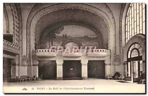 Cartes postales Vichy Le Hall de l&#39Etablissement Thermal