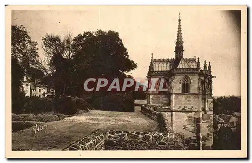 Cartes postales Chateau d&#39Amboise La Chapelle Saint Hubert et le Parc