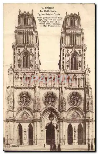 Cartes postales Orleans La Cathedrale Eglise Sainte Croix