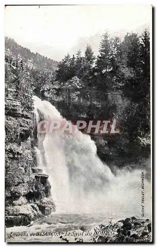 Ansichtskarte AK Environs de Besancon Le saut du Doubs Publicite Comptoir General d&#39horlogerie Montre Horloge