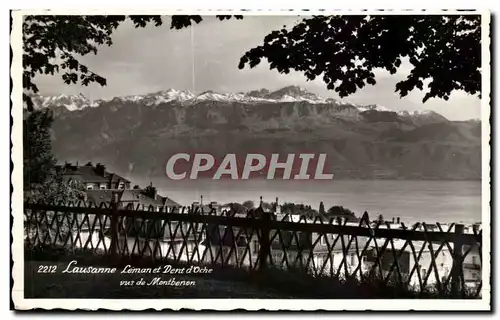 Cartes postales Lausanne Leman et Dent d&#39Oche vus de Montbenon Suisse