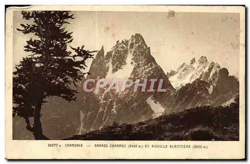 Ansichtskarte AK Chamonix Grands Charmoz Et Aiguille Blaittiere