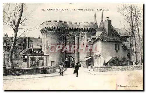 Ansichtskarte AK Chartres La Porte Guillaume Tabac