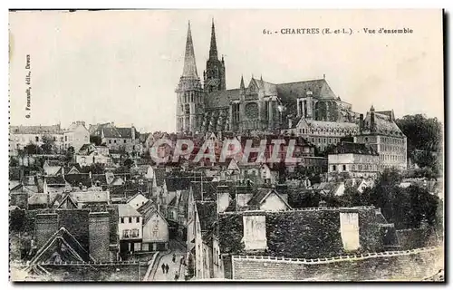 Cartes postales Chartres Vue d&#39ensemble