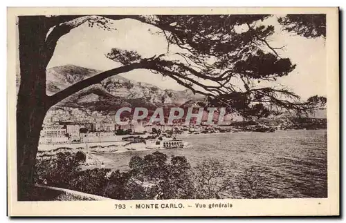 Cartes postales Monte Carlo Vue Generale