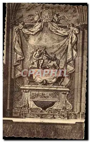 Cartes postales Abbaye de Royaumont Asnieres sur Oise Tombeau du marechal d&#39Harcourt Lorraine par Coysevox