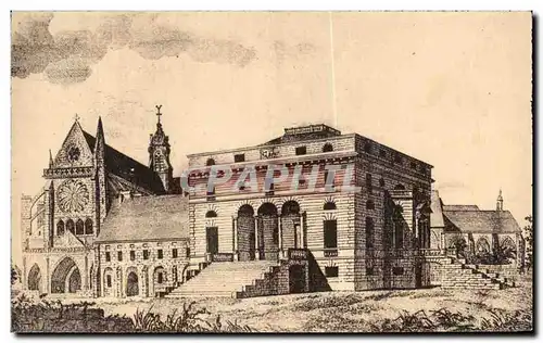 Cartes postales Abbaye de Royaument Asnieres sur Oise Eglise Palais Abbatiale