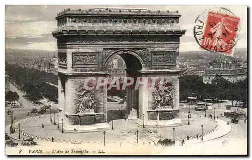 Cartes postales Paris L&#39Arc de Triomphe