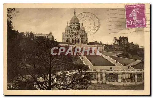 Cartes postales Les Petits Tableaux De Paris La Basilique du Sacre Coeur Montmartre