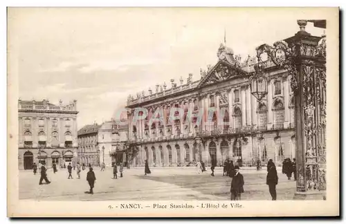 Cartes postales Nancy Place Stanislas L&#39Hotel de Ville