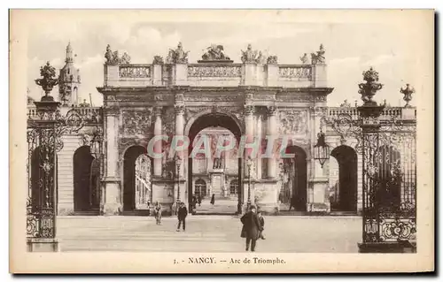 Cartes postales Nancy Arc de Triomphe