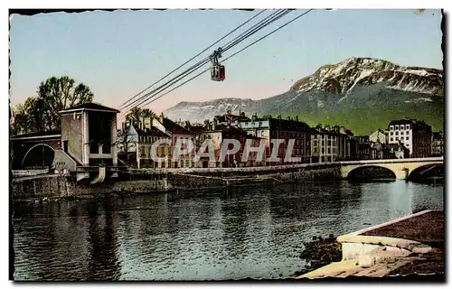 Ansichtskarte AK Grenoble Le teleferique Les quais et le Moucherotte