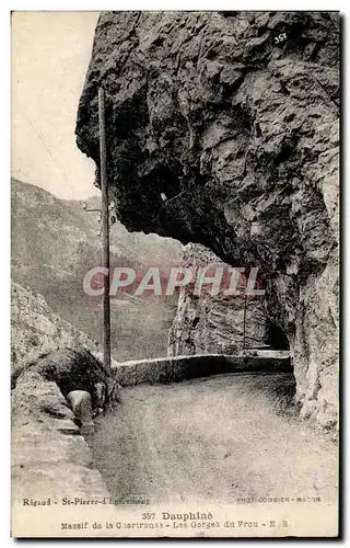 Cartes postales Dauphine Massif de la chartreuse Les Gorges