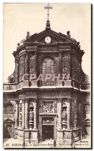 Cartes postales Bordeaux Eglise Notre Dame