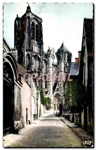 Ansichtskarte AK Bourges La Cathedrale vue de la Porte Jaune