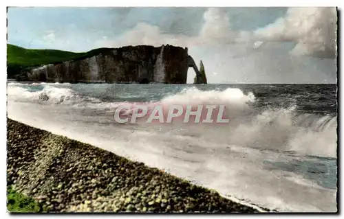 Cartes postales Etretat La Plage a Maree Haute